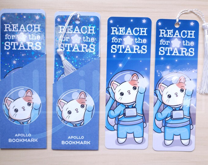Astronaut Cat Bookmark | Apollo - Etsy