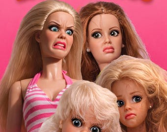 Paquete PNG de Barbie disgustada / Muñeca de reacción divertida PNG / Meme con fondo transparente / Descarga instantánea