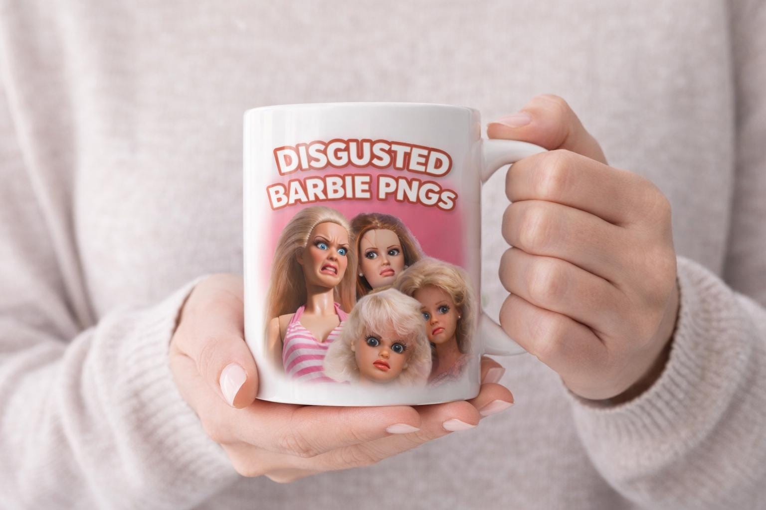 disgusted-barbie-png-bundle-funny-reaction-doll-pngs-transparent