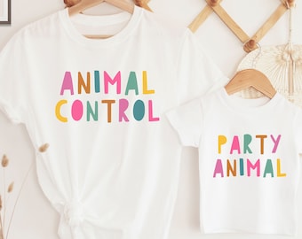 Party Animal Birthday Shirt, Zoo Animals Birthday, Party Animal Shirt, Infant Toddler Youth Kids, Wild Safari Party Animals Birthday Outfit