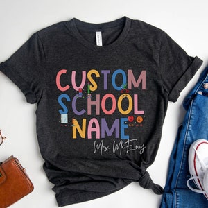 Custom Teacher Shirts | Custom School Shirt | Teacher Team Shirts | Matching Teacher Shirts | Back to School | Bulk Order | Elementary Shirt