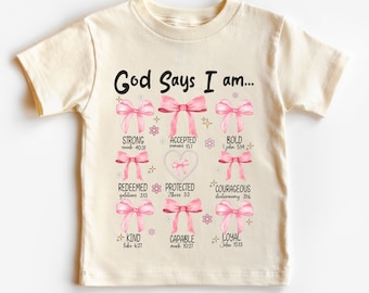 Chemises chrétiennes pour enfants | T-shirt chrétien de la jeunesse | Chemise Jésus | T-shirt pour tout-petit verset de la Bible | T-shirt pour jeunes versets bibliques | T-shirt chrétien pour enfants