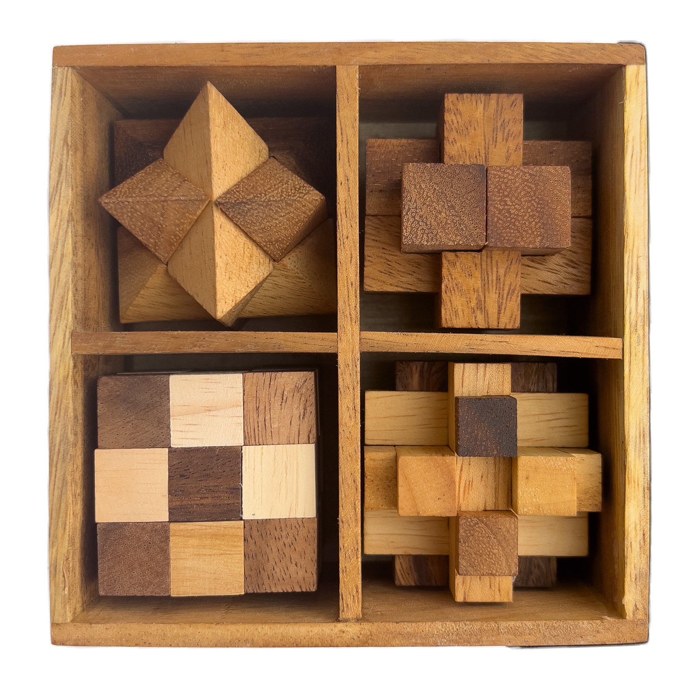 Wooden Puzzle Box, Brain-teaser, IQ Games, Wood Puzzle 3D, Great for Adults  Perfect Christmas Present for the Family 