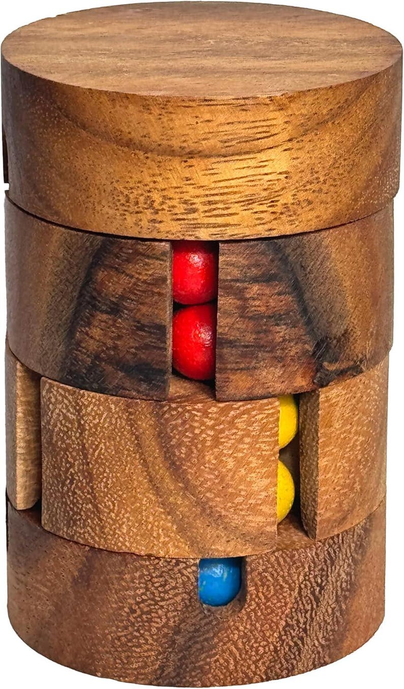 Windows Brain Error Cylinder Spin Puzzle: Handmade Wooden Brain Teaser - Etsy UK