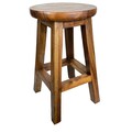 Handmade Rustic Wooden Stool: Tall Plant Stand Side Table