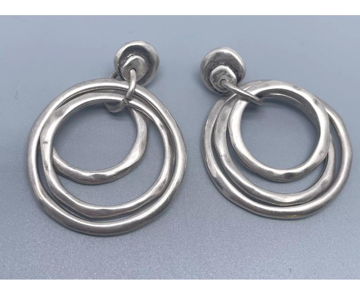 Silver Grey Faceted Oval Crystal Earrings - UNO de 50 main image 0
