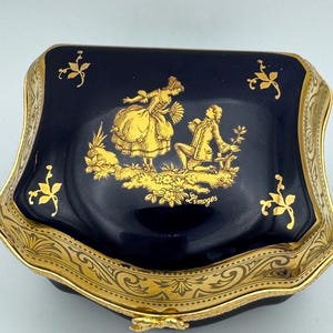 アンティーク】純金使用〜Imperial Limoges ハート型皿