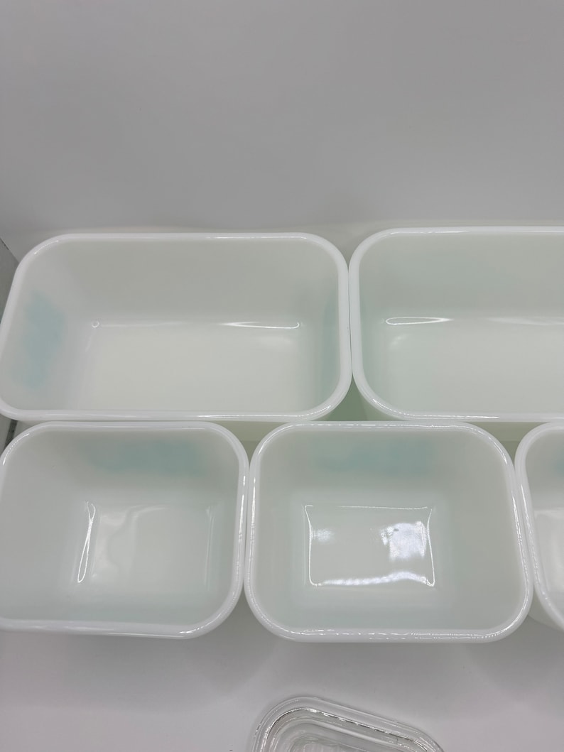 Pyrex Amish Butterprint Rooster Refrigerator Dish Set of 5- Aqua ...