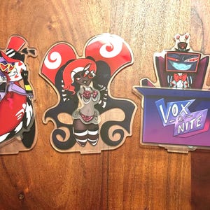 PREORDER Hazbin Hotel - The Vee Show Magnetic Dress up Standees LIMITED RUN