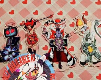 Figura magnética de 20 cm para la celebración de temporada de Hazbin Hotel (NSFW) (Alastor, Lucifer, Vox)