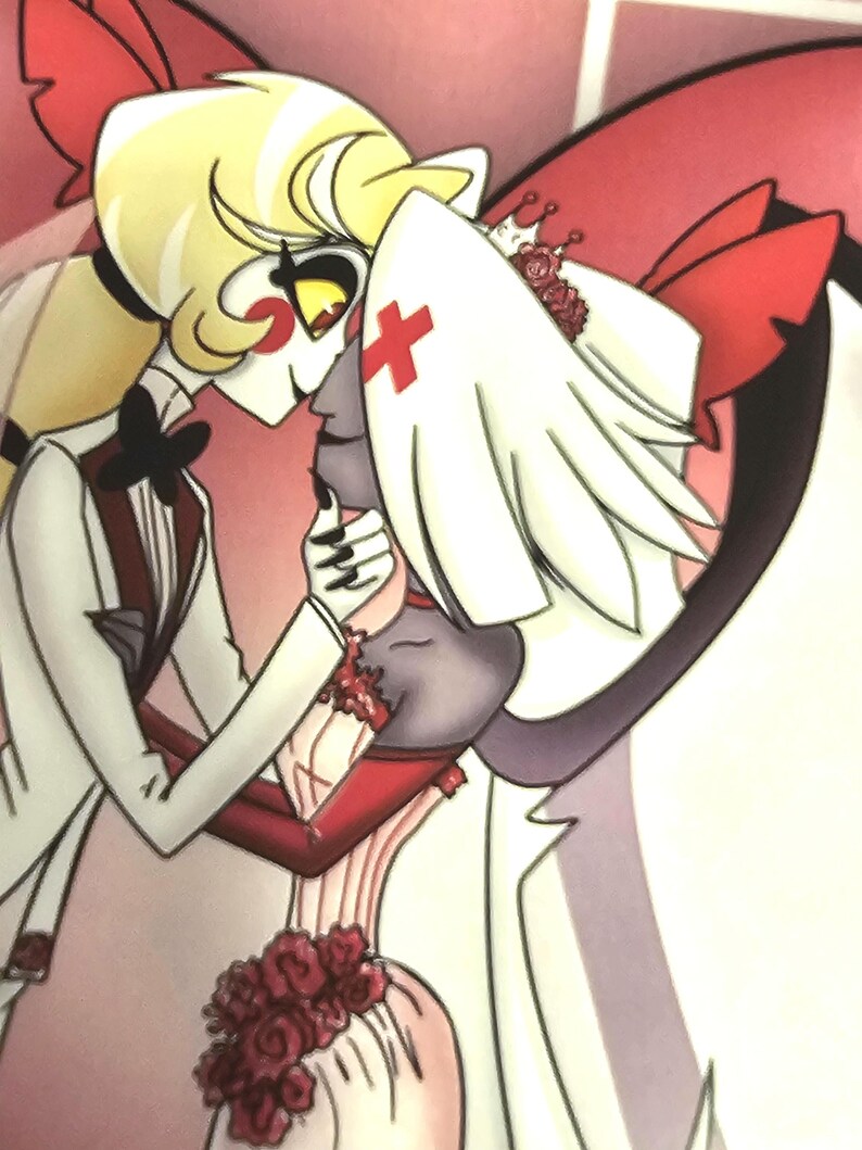 Hazbin Hotel - Charlie and Vaggie (craggie) Wedding Print 8x10 Glossy ...