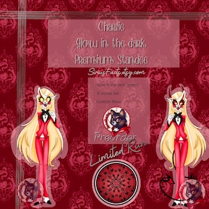Hazbin Hotel - Charlie Glow In The Dark Double Sided Standee Preorder