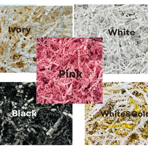 Crinkle Paper Shred | Shredded Paper Filler | Recycled Cut Shreds | Boxes filler