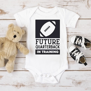 Future Quarterback Baby Onesie®: Funny Football Bodysuit