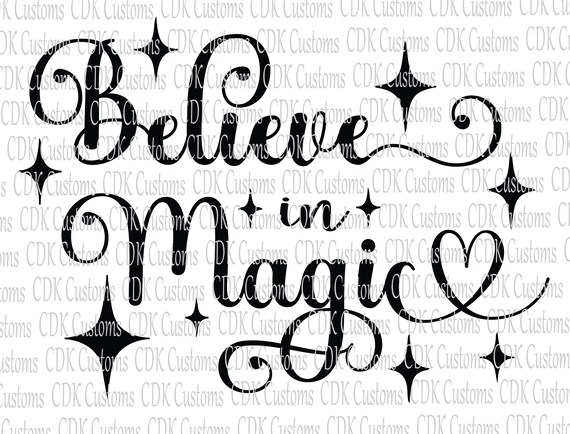 Believe in Magic SVG - Etsy