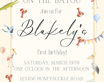 One on the Bayou Invitation