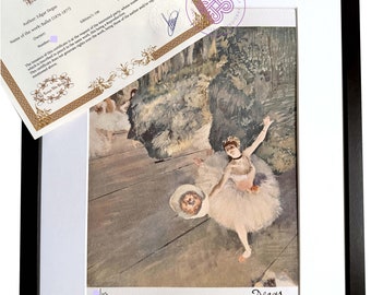 DEGAS signé - Ballet 1876-1877 - Lithographie CERTIFICATE Original M Arts Edition Signé Numérotée limitée peinture nouveau poster affiche