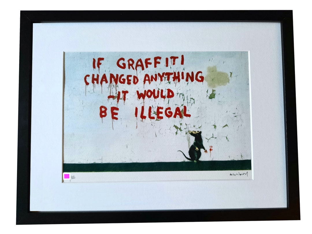 Banksy Original M Arts Edition Lithograph Signed Numbered /150 Etsy