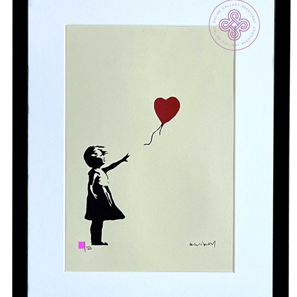 Banksy Original M Arts Edition Lithographie, signiert und nummeriert /150 RAHMEN INKLUSIVE