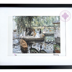 RENOIR La grenouillere Lithograph CERTIFICATE Original M Arts Signed Edition Numbered /150 image 2