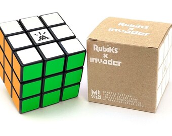 INVADER Original Rubik's Cube limited edition of Mima Exhibition streetart print     not from banksy