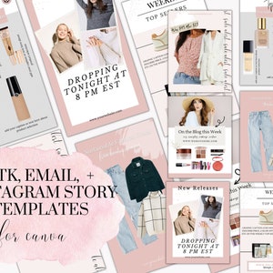 Canva Email Template, Canva Template for Email, Like to Know it Collage, Email Newsletter, Instagram Story Template, Email Marketing, Blog