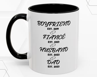 Taza personalizada para el primer Día del Padre, regalo personalizado para papá