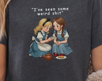 He visto cosas raras / Humor sarcástico / Camiseta con cosas raras / Camiseta gráfica vintage para chicas