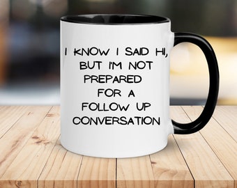Taza divertida para compañeros de trabajo, frase para introvertidos, regalo de oficina