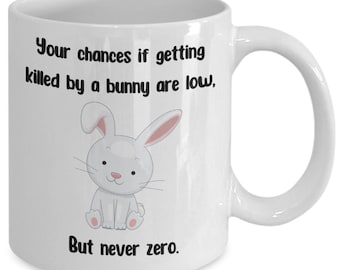 Funny Rabbit Coffee Mug, Bunny Lover Gift