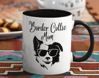 Border Collie Mom Mug, Unique Dog Lover Gift