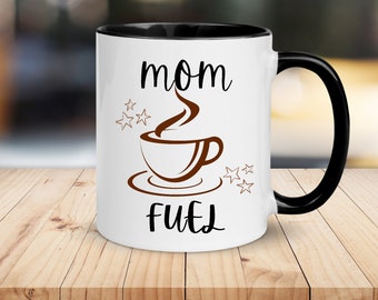 Taza de café "Combustible para mamá", regalo divertido para el Día de la Madre
