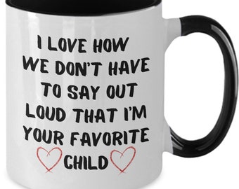Taza favorita del niño, regalo divertido para mamá o papá