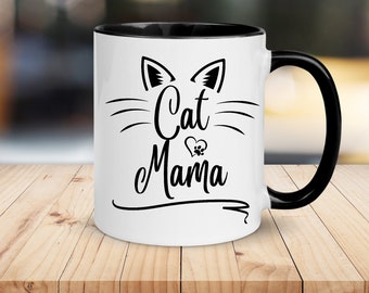 Cat Mama Coffee Mug, Cat Lover Gift