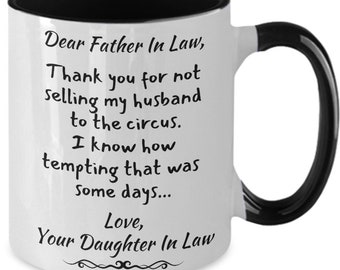 Funny Father-in-Law Mug, Daughter-in-Law Gift