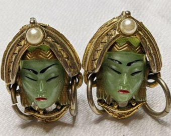 Vintage Selro Asian Princess Cuff links