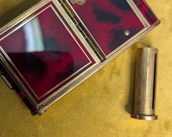 Vintage Befag Swiss Made Minaudeire' with compact, lipstick, manicure set & music box