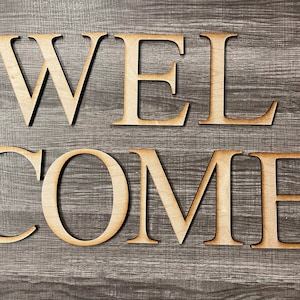 ポーチサイン WELCOME 文字