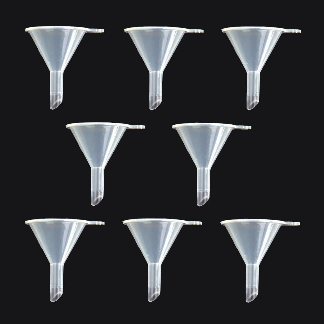 Plastic Mini Funnels - Pack Of 8 - Essential Oils, Essences Perfume