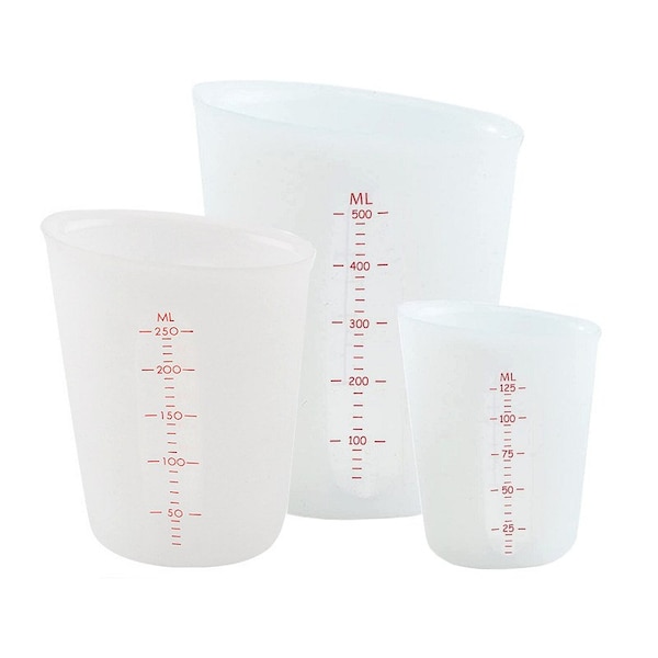 Silicone Resin Measuring Cup - 125ml, 250ml, 500ml - Resin Craft, Soap Making, Candles