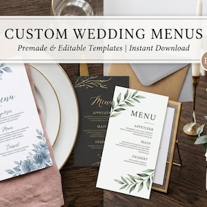 Custom Wedding Invitations | Personalized Wedding Stationery | Wedding Menus & Place Cards | Custom Wedding Paper Goods