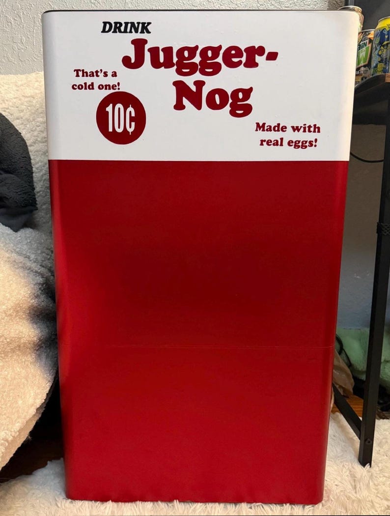 Jugger-Nog Mini Fridge Vinyl Decal Wrap Kit | COD Zombies Perk Machine Fridge Skin | Game Room & Man Cave Decor | Gamer Gift image 1