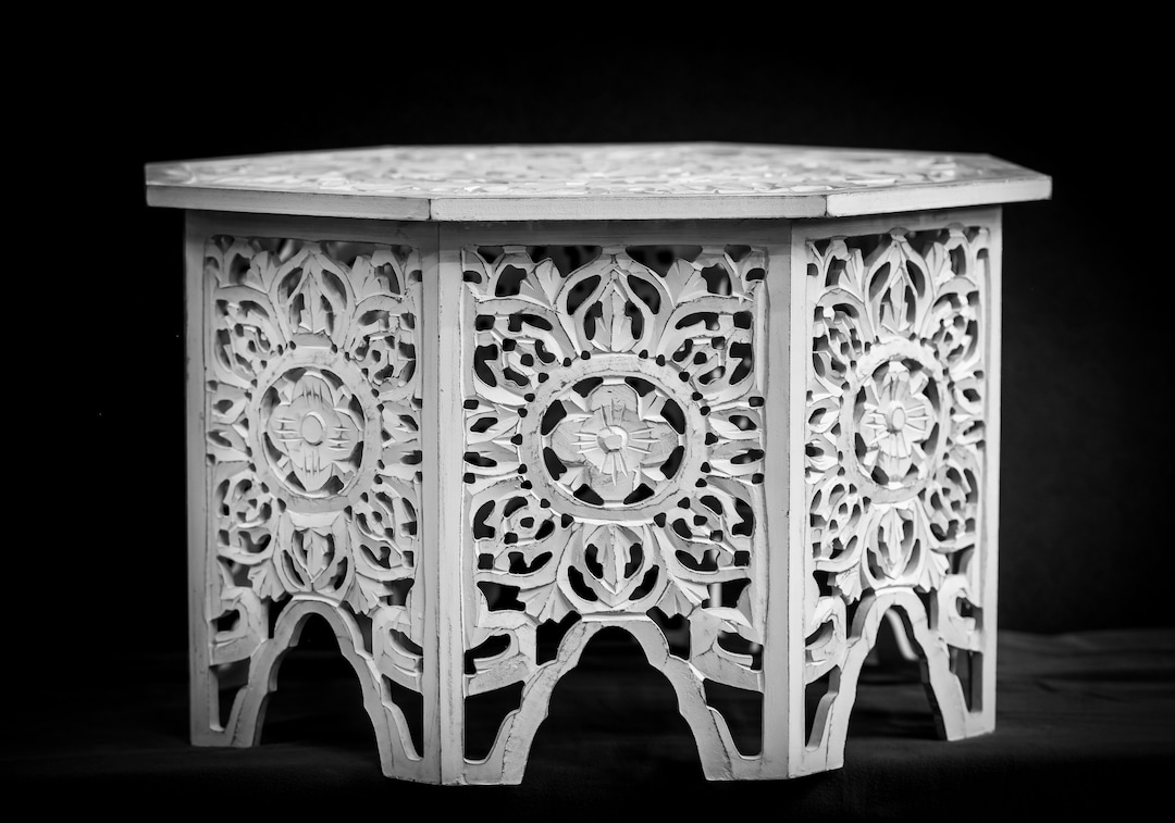 Handmade Coffee Table, Mango Wood Coffee Table, Coffee Table, Wood Table, White Coffee Table