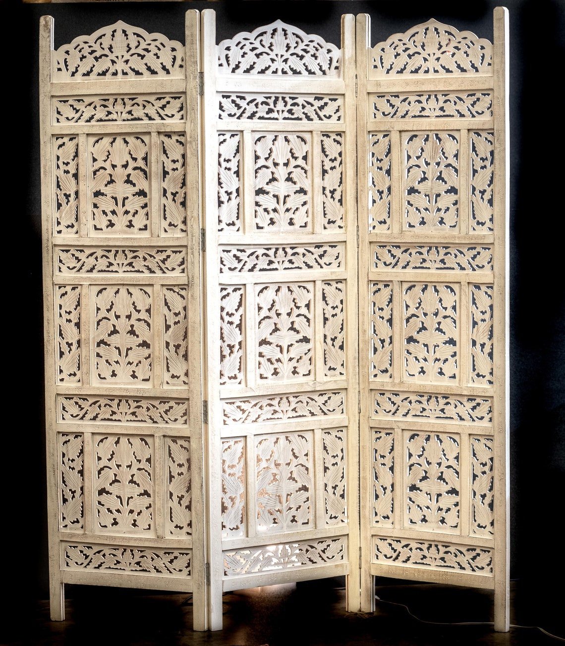 White Room Divider, Handmade Room Divider, Privacy Screen, Room