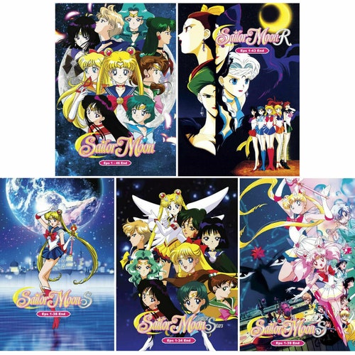 Animation Japan Anime DVD Complete Sailor Moon Season 1-5 (1992-1996) English Dubbed & All Region Box Set + FedEx Express Shipping - .br Animation Japan Anime DVD Complete Sailor Moon Season 1-5 (1992-1996) English Dubbed & All Region Box Set + FedEx Express Shipping - .br