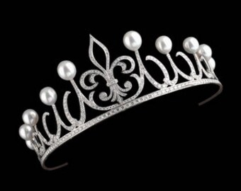 Antique Rose Cut Diamond Crown 925 Sterling silver Handmade Crown.