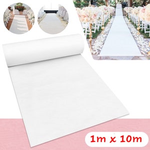 1M x 10M White Carpet Aisle Runner Wedding Party Event Decoration Mats Rugs