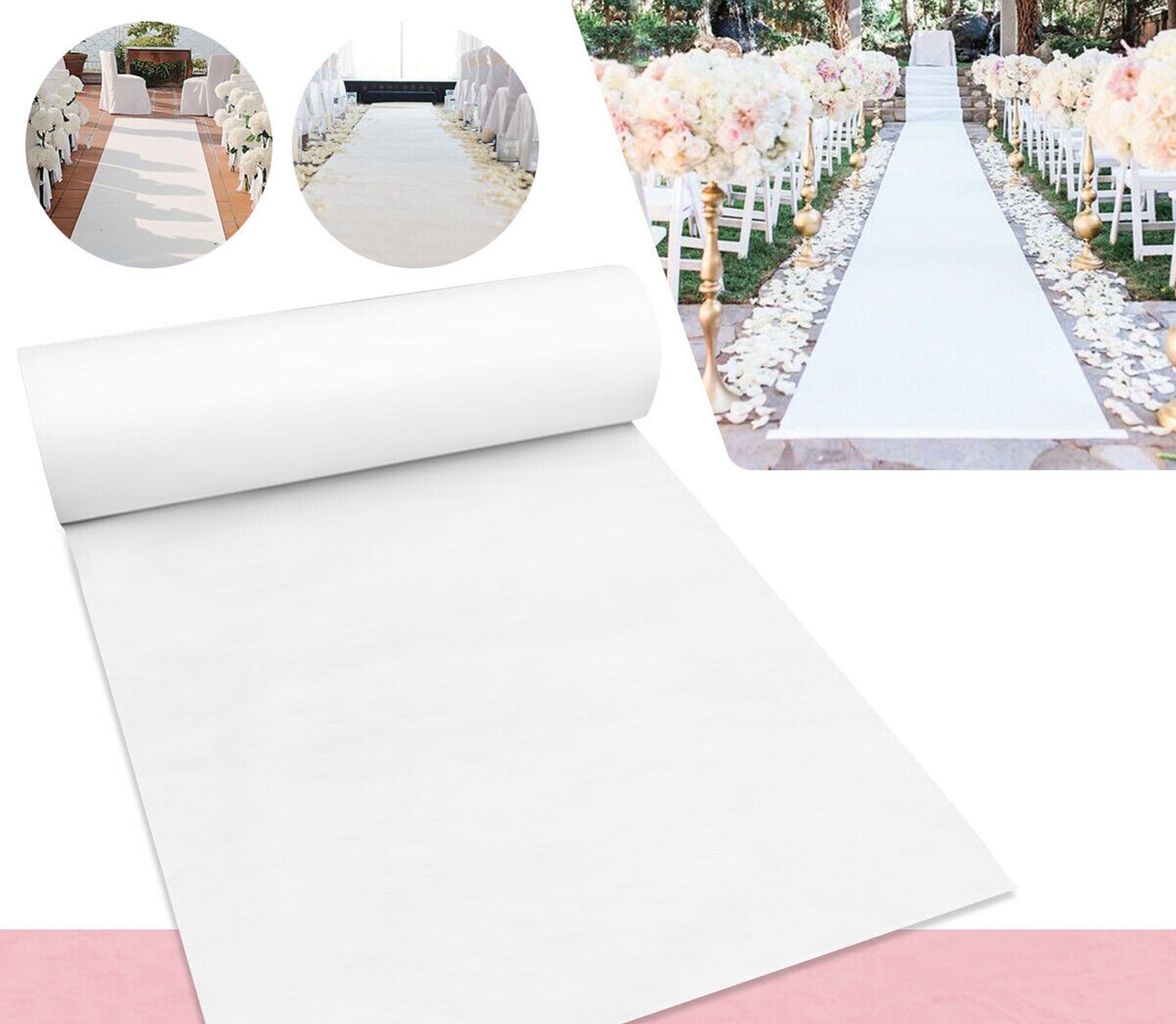 1M X 10M White Carpet Aisle Runner Wedding Party Event Etsy