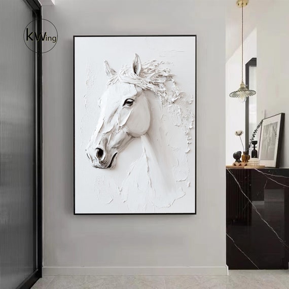Dipinto Di Cavallo Bianco