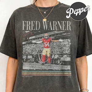 Fred Warner "Fredatorn" 2026 San Francisco Football Vintage Comfort Colors Tröja